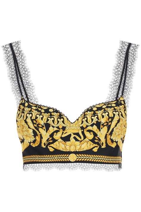 versace bra top|versace bralette top.